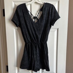 Lulus Black Tie-Back Romper